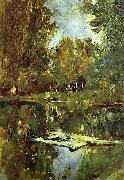 Pond in Abramtsevo. Study